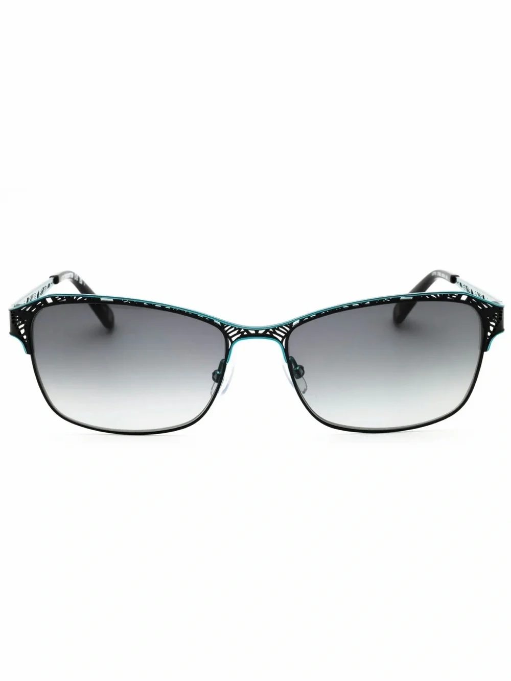 New Liz Claiborne L577/S 0ETJ9O Black & Teal Grey Gradient Lens Sunglasses